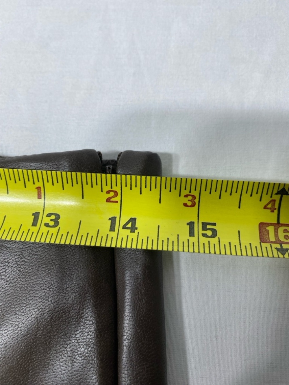 Babaton Brown Faux Leather Skinny Pants Women’s Size 10 - Picture 3 of 10